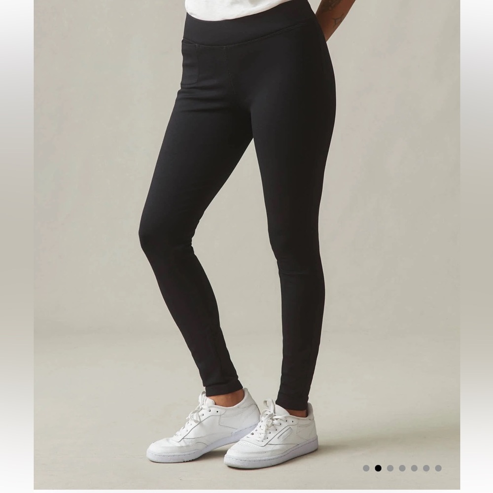 American Giant Ponte Amin pant black‎ sz 8